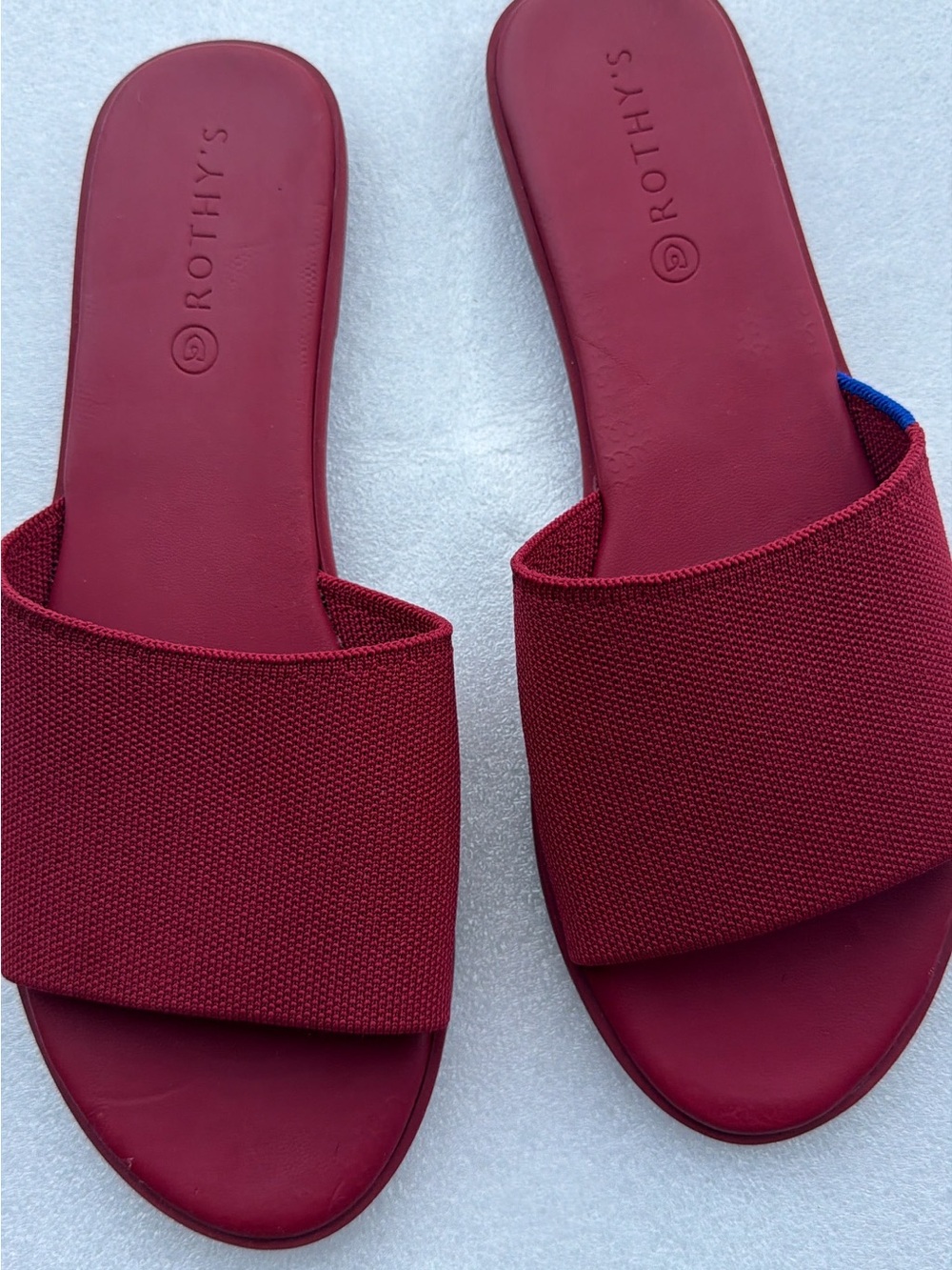 Rothy's Women’s Wine Red Slide Sandals
